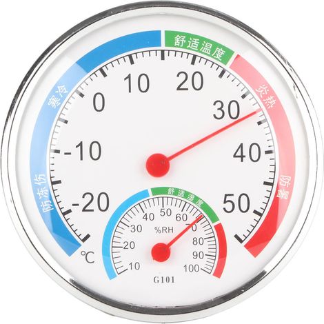 Thermomètre hygromètre numérique blanc multifonction testeur température humidité détecteur G101 (1/5)