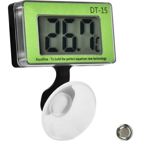 Thermomètre pour aquarium Réservoir de poissons Outil de mesure de la température LCD Thermomètre numérique Thermomètre pour aquarium à affichage numérique avec ventouse (1/5)
