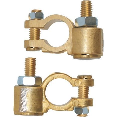 Doppelklemmen-Batterieanschlüsse – Bronze – 2er-Pack – Dieselmotor