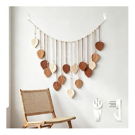 hand-woven macrame wall decoration, 120 x 75 cm (1/5)