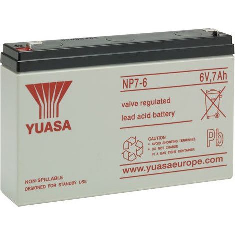 Batterie plomb étanche NP7-6 Yuasa 6V 7ah