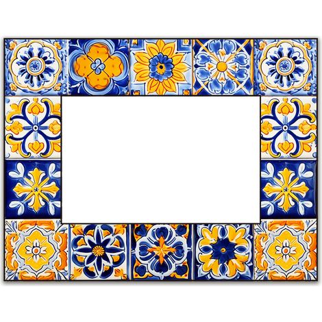 Signes Grimalt Fotorahmen, rechteckig, blaue Rahmen, 16 x 21 x 2 cm