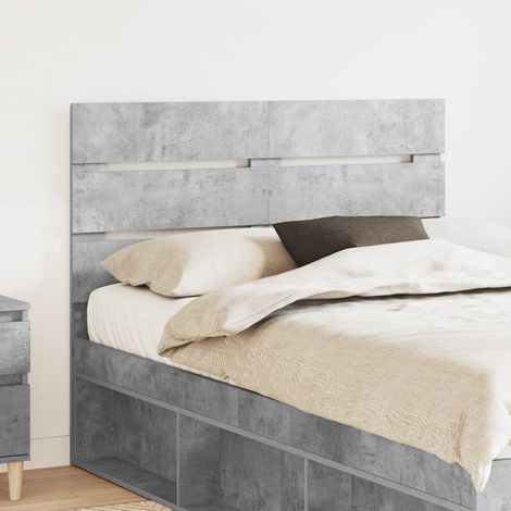 Kopfteil Beton Grau Holzwerkstoff