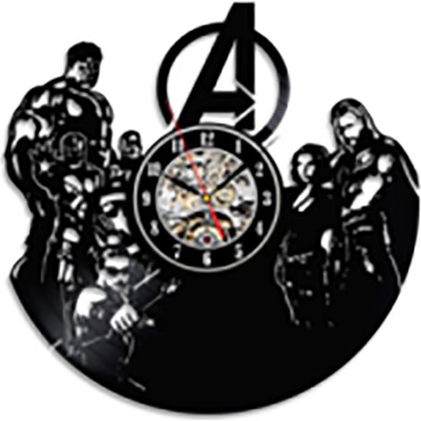 Horloge Murale Moderne Silencieuse en Vinyle Déco Design Élégant pour Salon Bureau Bar Chambre 31cm