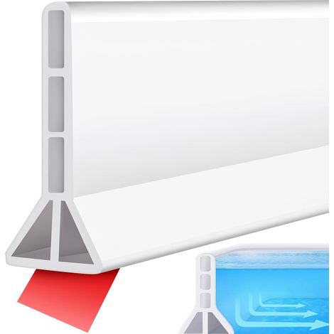 Merlin Bloquer Eau Salle Bain - Séparation sèche/humide, pour salle bain & cuisine, 200cm longueur, étanche efficace (1/5)