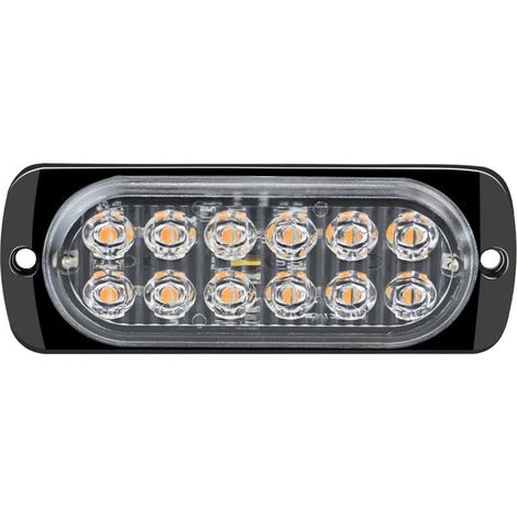 2pcs 12-24V LED Stroboscopique Voiture Ampoule Led Voiture Orange Lumineux Feux éclairage Remorque Clignotant Strobe Lights Balise Pour Voiture Utilitaire,11241mm (1/5)