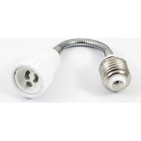 Trade Shop - Adaptador De Lámpara Flexible De E27 A Gu10 300mm -