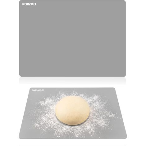 Tapis Silicone 40×30cm, Protection Plan de Travail Cuisine Gris Antiadhésif  Tapis Silicone de Bricolage pour Enfants, Antidérapant et Résistant à La Chaleur, pour Peinture Résine Époxy, Pâte à Rouler (1/5)