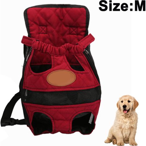 Sac à dos de transport pour animaux de compagnie, sac de voyage ajustable pour chats et chiens, pattes libres, facile à enfiler pour les voyages, la randonnée et le camping pour petits chiens, chats e (1/4)
