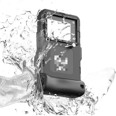 Underwater snorkeling phone case, suitable for 17/16/15/14/13/12 Pro Max/Galaxy S25/S24/S23. Waterproof/diving phone case for underwater photos and videos, one case, black. (1/5)