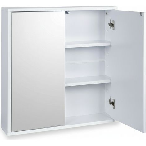 Mobile Colonna Bagno Salvaspazio 30x30x160 cm Armadietto Stretto Legno Bianco