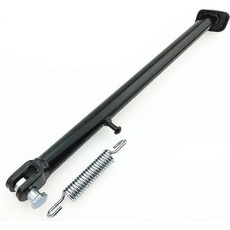 1 Stück Motocross-Seitenhalterung, 36 cm Länge, 40 cm ausziehbar, schwarze Halterung mit Federschraube für Elektroautos – 40 mm