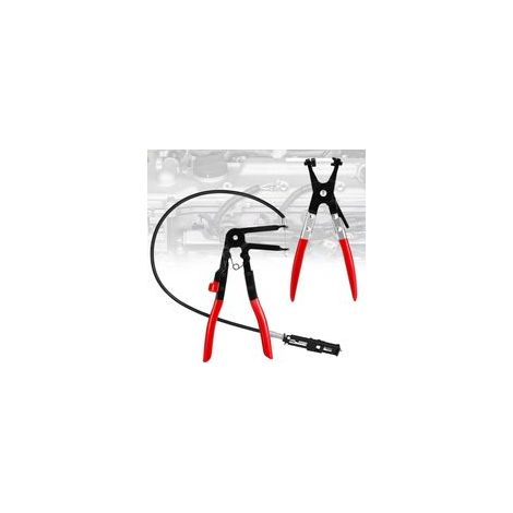 Pince à Collier de Serrage (Pack de 2) Outil de Réparation pour Installation de Colliers de Serrage Pratique pour Tuyaux et Mécanique