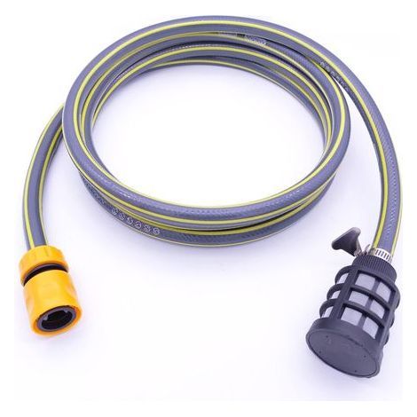 1 Kit Tuyau D'aspiration 3m,Filtre Clapet Anti-retour,Connecteur Rapide Acier Inoxydable,Nettoyeur Haute Pression (1/5)