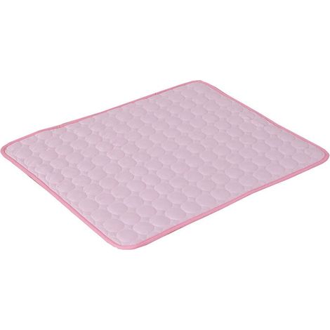 Pink Cooling Mat for Dogs and Cats - Self-Cooling Summer Mat - Washable - Waterproof Cooling Pad - Non-Slip - Comfortable, M (60 x 50 cm) YMYNY (1/4)