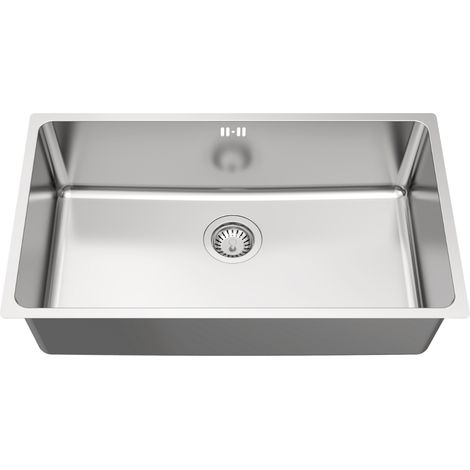 Essebagno Inoxa lavello 1 grande vasca 76x44 in acciaio inox