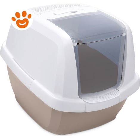 Imac Maddy Lettiera Chiusa (62x49,5x47,5cm) - Bianco/Tortora - Lettiere