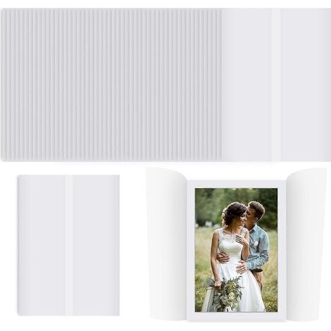 50 vorgefaltete Pergamentblätter für 5 x 7 Einladungen, Briefumschlagfutter für 5 x 7 Hochzeitseinladungen (1/5)