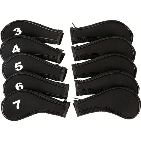 Couvre-tetes De Fer - 10 Pièces - Fermeture Éclair Noire - Pour Protection Contre La Poussière Et Les Chocs - Compatible Avec Fers À Souder Standard
