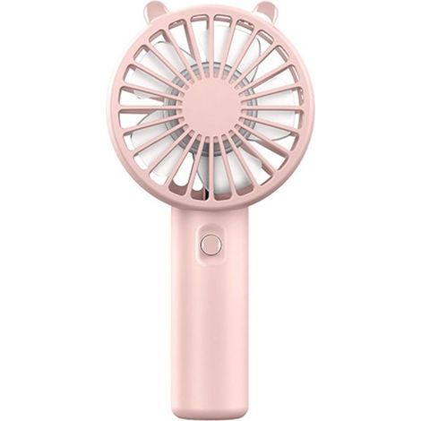 Petit ventilateur portable avec 3 vitesses et batterie rechargeable USB 300 mAh pour extérieur, intérieur, bureau, voyage (1/5)