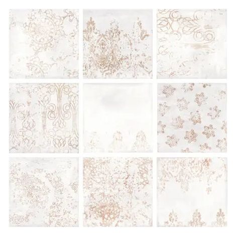 Carrelage effet terre cuite CHATEAU Antique - 18.5x18.5cm White - Brillant Antique - 18.5x18.5 cm White - Brillant -  - boîte de 0.41 m2