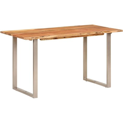 Maison Exclusive - Tavolo da Pranzo 140x70x76 cm in Legno Massello di Acacia (1/5)