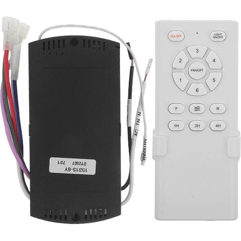 Télécommande de remplacement pour ventilateur de plafond : télécommande avec minuterie et réglage de la vitesse pour lampe - Contrôleur de suspension pour la maison, le bureau ou l'hôtel (1/4)