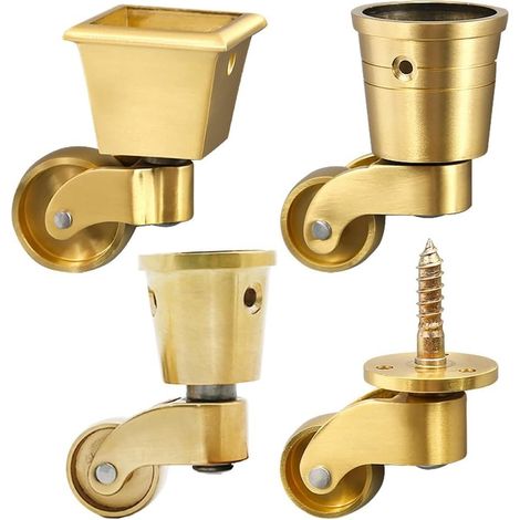 T4921 T4922 T4924 Schwerlast 360 Schwenkrolle aus Messing