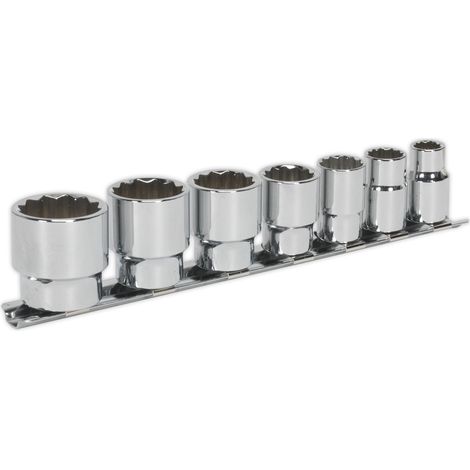 Sealey Premier Whitworth Socket Set 3/8""Sq Drive 7pc AK2676 (1/2)