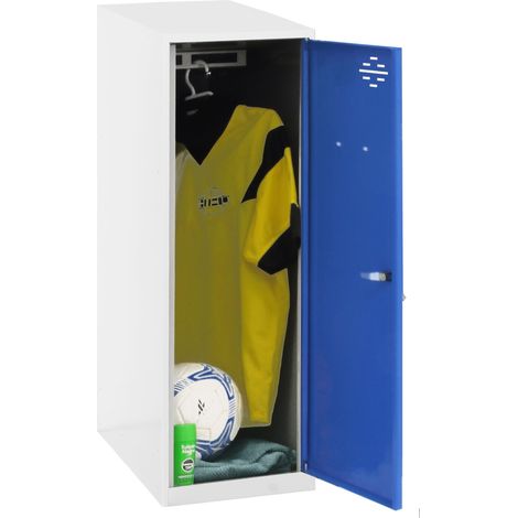 Simonrack Casier mini blanc et bleu sécurisé (1/5)