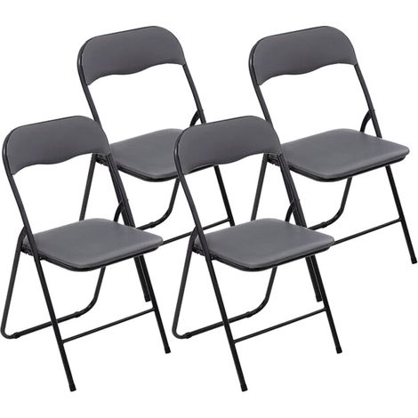 Lot de 4 chaises pliante PVC "Funny" Atmosphera