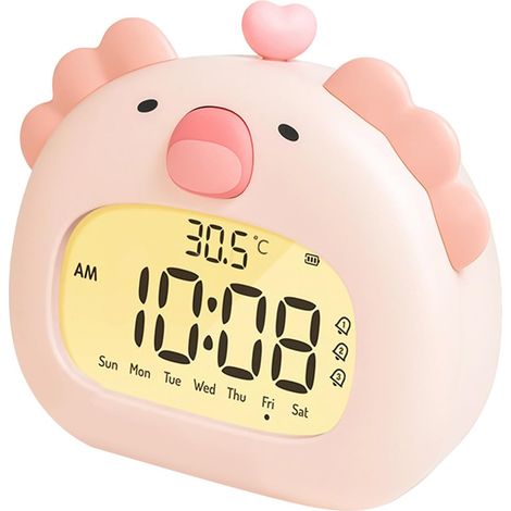 Réveil Veilleuse Axolotl Mignon 6 Modes De Luminosité Et 3 (1/5)
