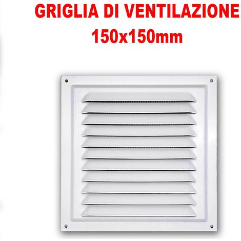 GRIGLIA DI VENTILAZIONE IN METALLO 150X150MM (1/3)