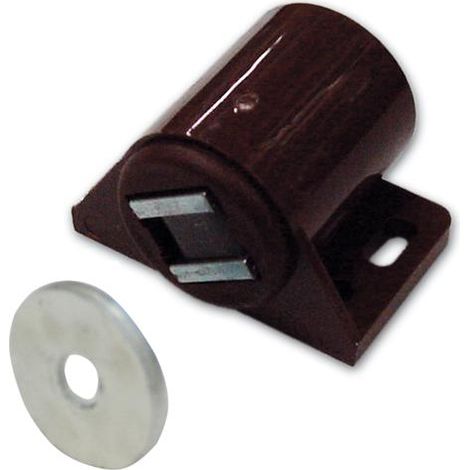 Ferma Ante Magnetico Tondo colore Marrone forza Kg.6 conf. 100 Pz