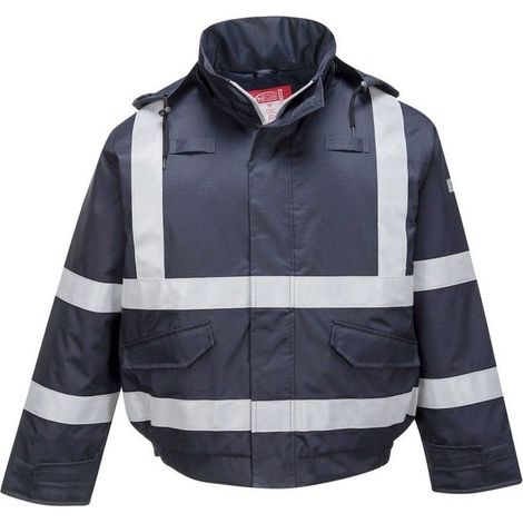 Blouson Chaud Bizflame Pluie Fr Multi Protection Couleur : Marine Taille S - Portwest (1/2)