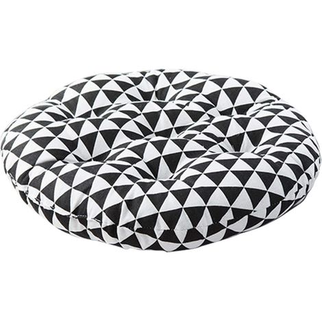 1 Coussin rond, ergonomique, polyester, pour chaise de bureau, salon, jardin (1/4)