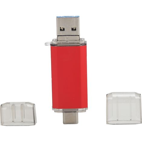 Clé USB 3.0 64GB Rouge en Métal - Transfert Rapide et Durable (1/5)