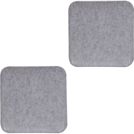 Coussins d'assise ROMEO Gris (Lot de 2) (1/2)