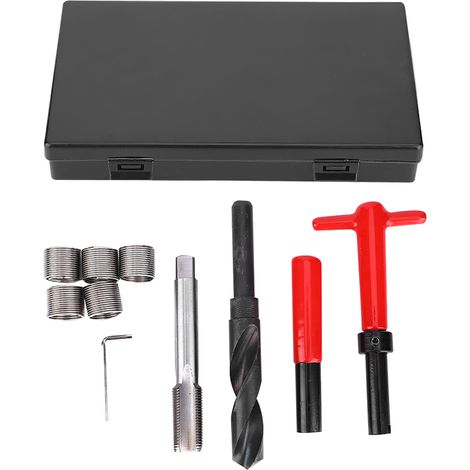 Kit de réparation de filetage 10 pièces, clé dynamométrique en acier inoxydable, insert fileté pour voiture M18x1,5