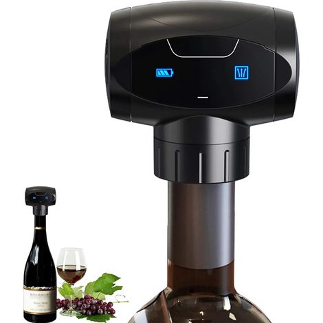 Bouchon électrique sous vide pour bouteille de vin, pompe à vide automatique, conserve le vin frais-AquaForge (1/5)