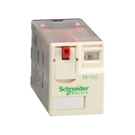 Relè miniaturizzato 12A 2 NO/NF 12V DC