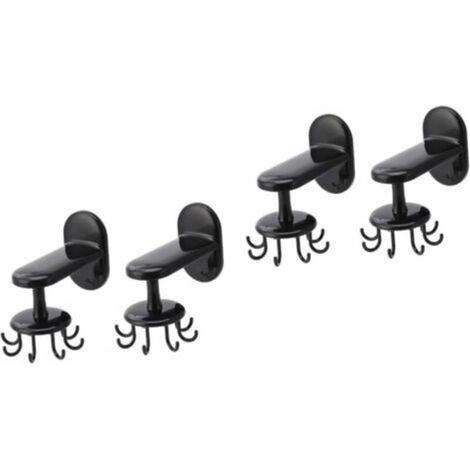 4 Pièces Crochet Pivotant À Huit Griffes Porte-Ustensile Rotatif Étagère Rotative De Cuisine Étendoir À Linge Mural Étendoir À Vêtements Mural Pivotants Égouttoirs
