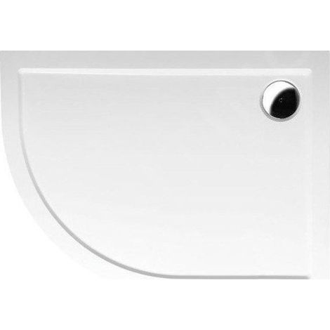 Receveur de douche RENA R Quadrant en marbre coulé 100x80cm, R550, droite, blanc (1/2)