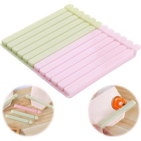 12 Pièces Clips Fermeture Sachet, Grand Clip, 15.4 cm Pince Sachet Alimentaire, Multifonctionnel pour Sac Alimentaire, pour Conservation des Aliments, Friandises, Bonbons, Chocolat, No (1/5)