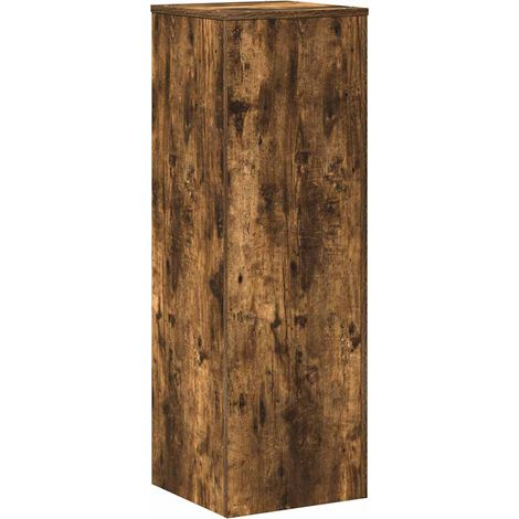Maison Exclusive - Supporto per Piante Rovere Fumo 33x33x100 cm in Truciolato