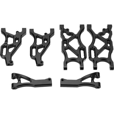 Kit de mise à niveau RC : bras inférieur avant, bras supérieur avant, bras inférieur arrière (aluminium) pour ARRMA 1/7 LIMITLESS INFRACTION 6S (noir) (1/5)
