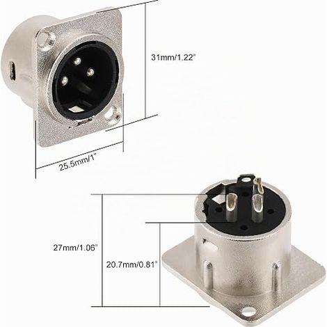 connecteur DIN 5 Broches,connecteur à souder DIN pour bornes à souder d'adaptateur Audio MIDI, mixeur, Clavier (1/3)
