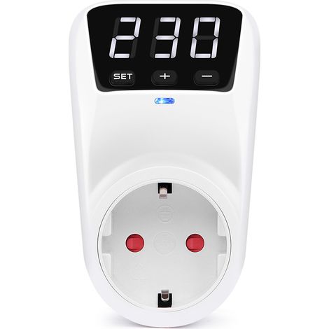 16A 3680W Voltage Protector with Digital Display, suitable for household appliances, European standard plug, 230V (1/4)
