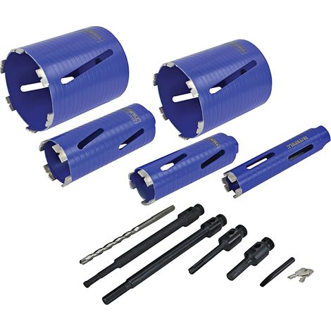 Faithfull Diamond Core Drill Kit & Case Set of 11 FAIDCKIT11 (1/5)