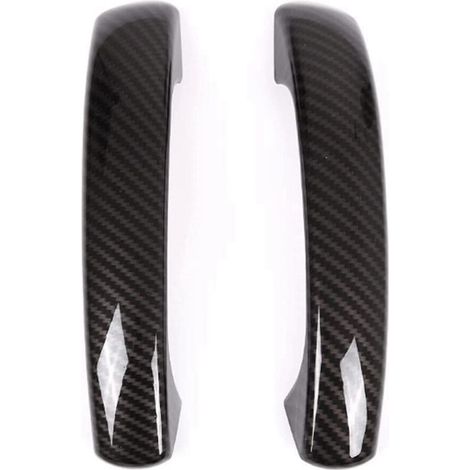 Para el Ford Fortwo 451 (2009-2015), embellecedor decorativo de fibra de carbono para manijas de puertas exteriores de coche.